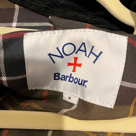 Noah x Barbour Zebra Print Bedale jacket